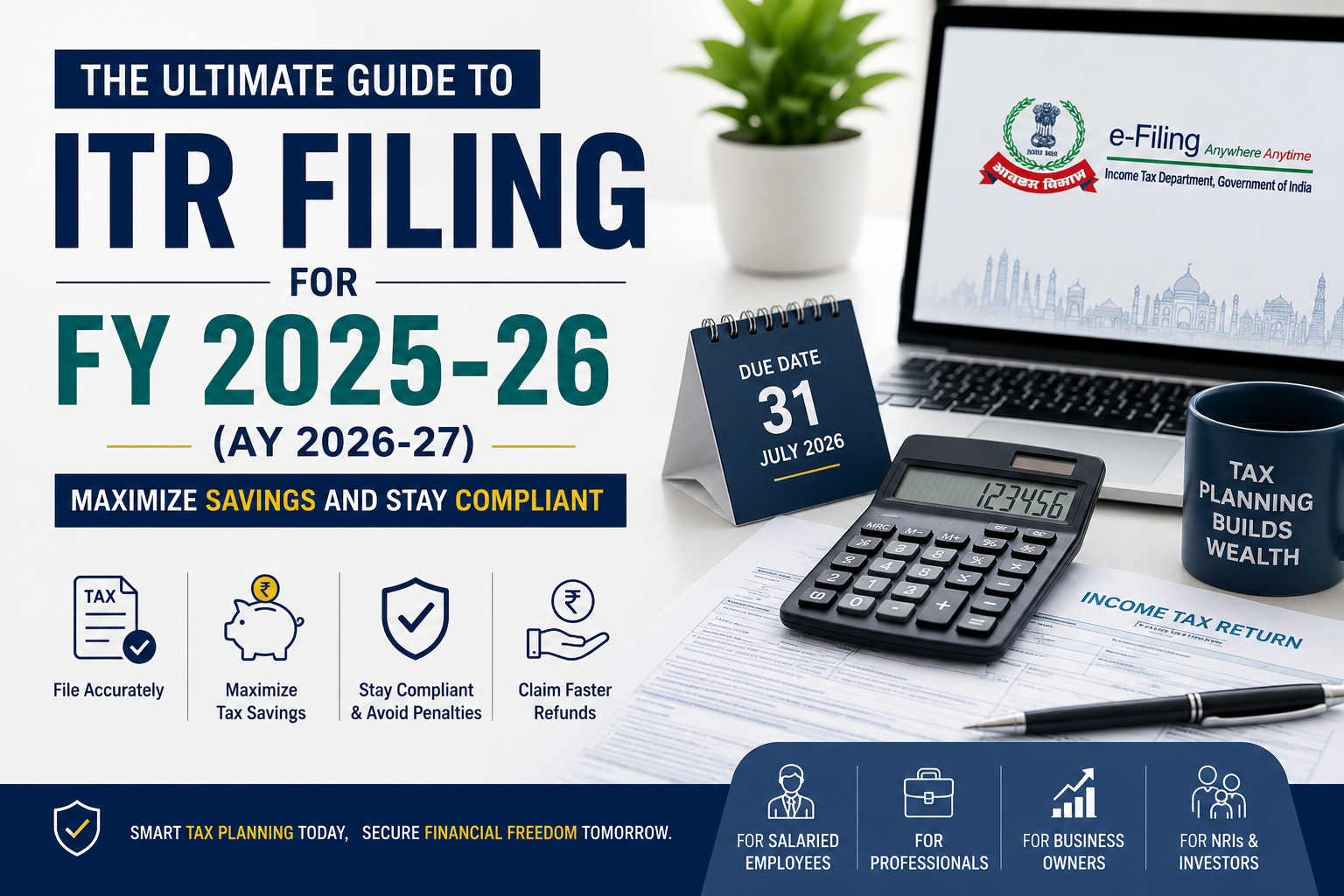 Ultimate Guide to ITR Filing for FY 2025-26 (AY 2026-27): Maximize Savings and Stay Compliant